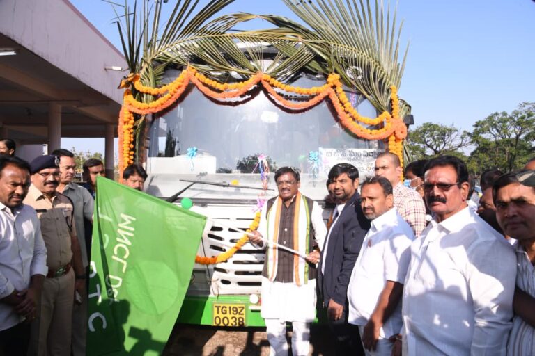 ​మందమర్రిలో నూతన ఆర్టీసీ బస్సు సర్వీసు ప్రారంభం